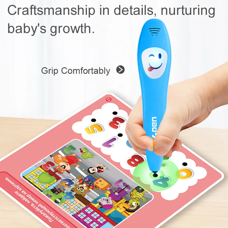 Children's Russian point reading pen early education intelligent learning pen with card learning machine common knowledge cognit