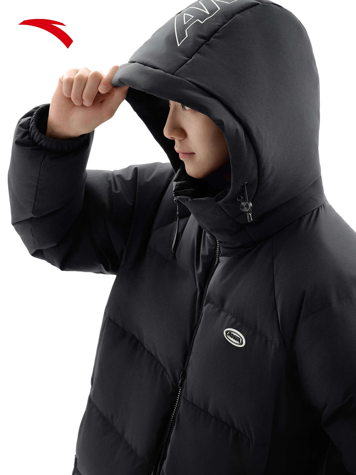 أنتا الخبز أسفل سريعة الدافئة المضادة للرش الرجال شتاء جديد دافئ طويل بطة أسفل مقنعين أسفل سترة