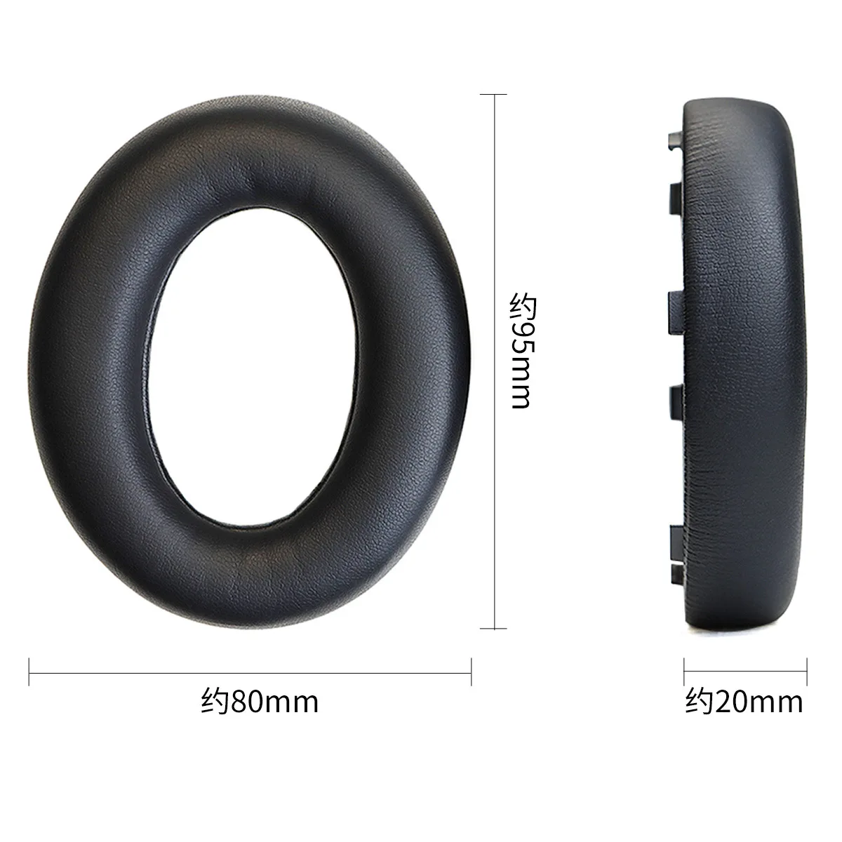 سماعات أذن بديلة لسماعات الرأس اللاسلكية فائقة الراحة (QC) ، وسادات الأذن ، وسائد مع البروتين الناعم ، والجلد ، والدن العالي