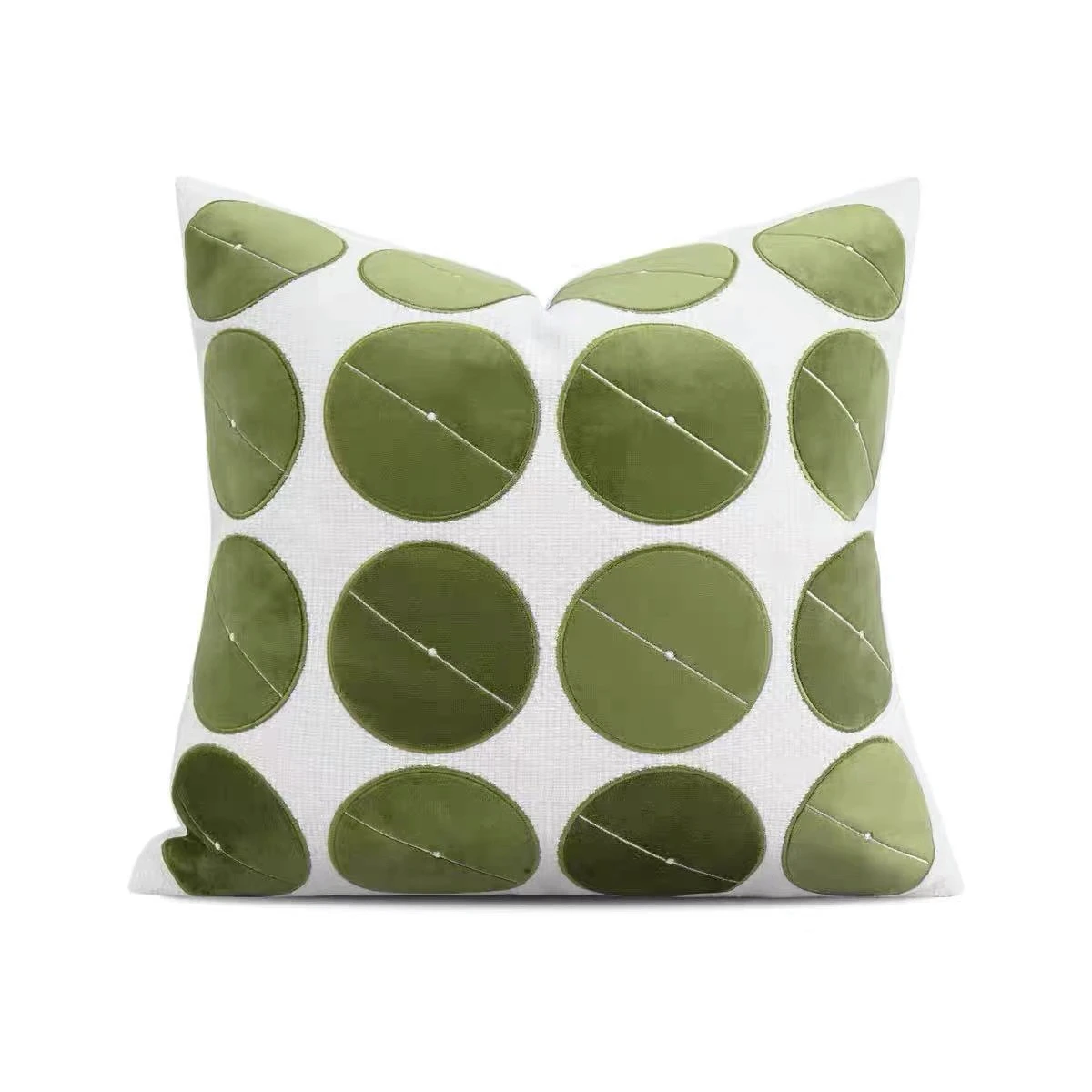 green-embroidered-patchwork-square-pillow-cover-modern-minimalist-style-for-living-room-sofa-bed-home-decor
