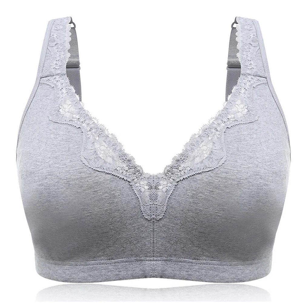 New Plus Size Cotton Bra Women's Underwear Full Cup Seamless Wireless Ultra-thin Women Bras Minimizer Brassiere B C D E F G H I