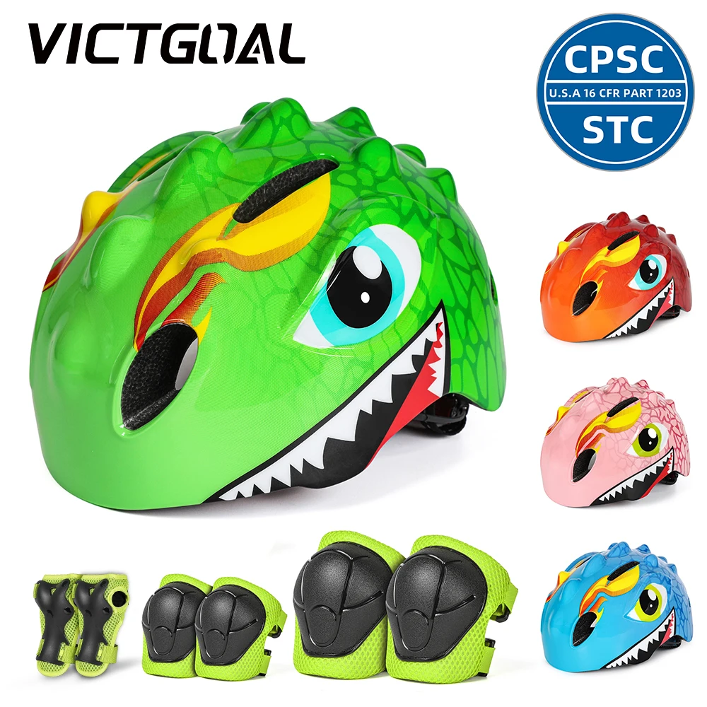 

VICTGOAL Kids Bicycle Helmet Cycling Guard Knee Elbow Pads Children Sports Safety Protective Gear for Balance Bike Skateboard