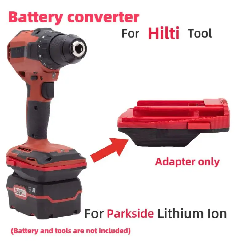 

Batteries Converter Fit For Parkside x20v Taem Lithium Ion Converter to Hilti B22 Tool Power Brushless Tools (﻿Adaptor Only)