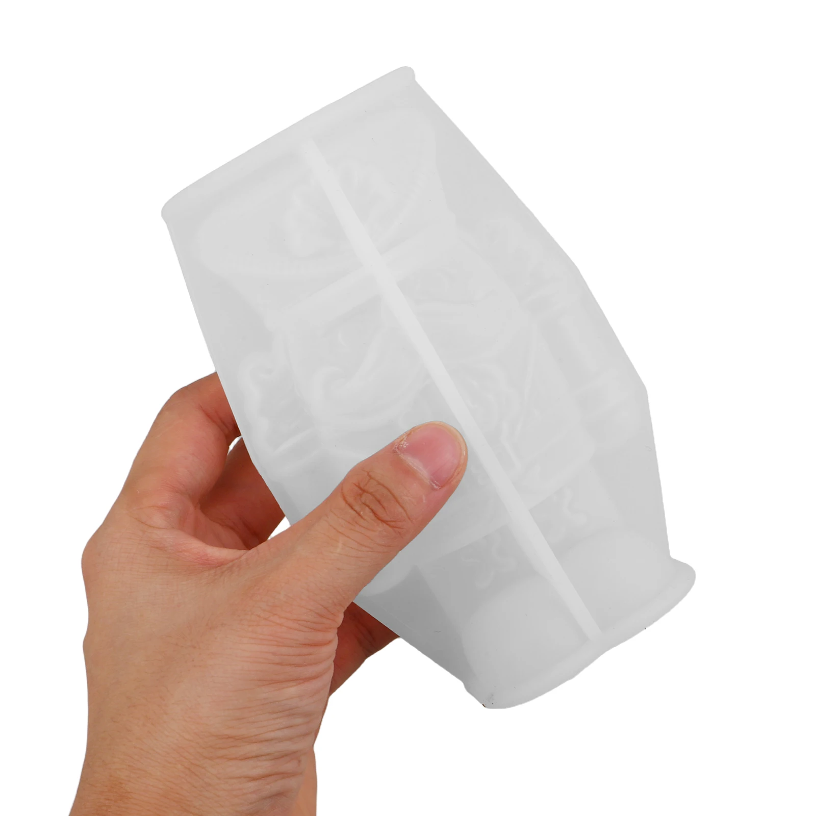 

2 PCS Christmas Wax Candles Molds Shape Craft Mould Candlestick Casting Christmass Nutcracker