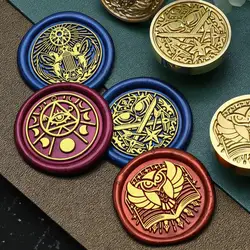 Western Mythology Series Fire Paint Wax Sealing Stamps Brass Stamp Head DIY Envelope Logo Sealing Party Invitation Scrapbooking