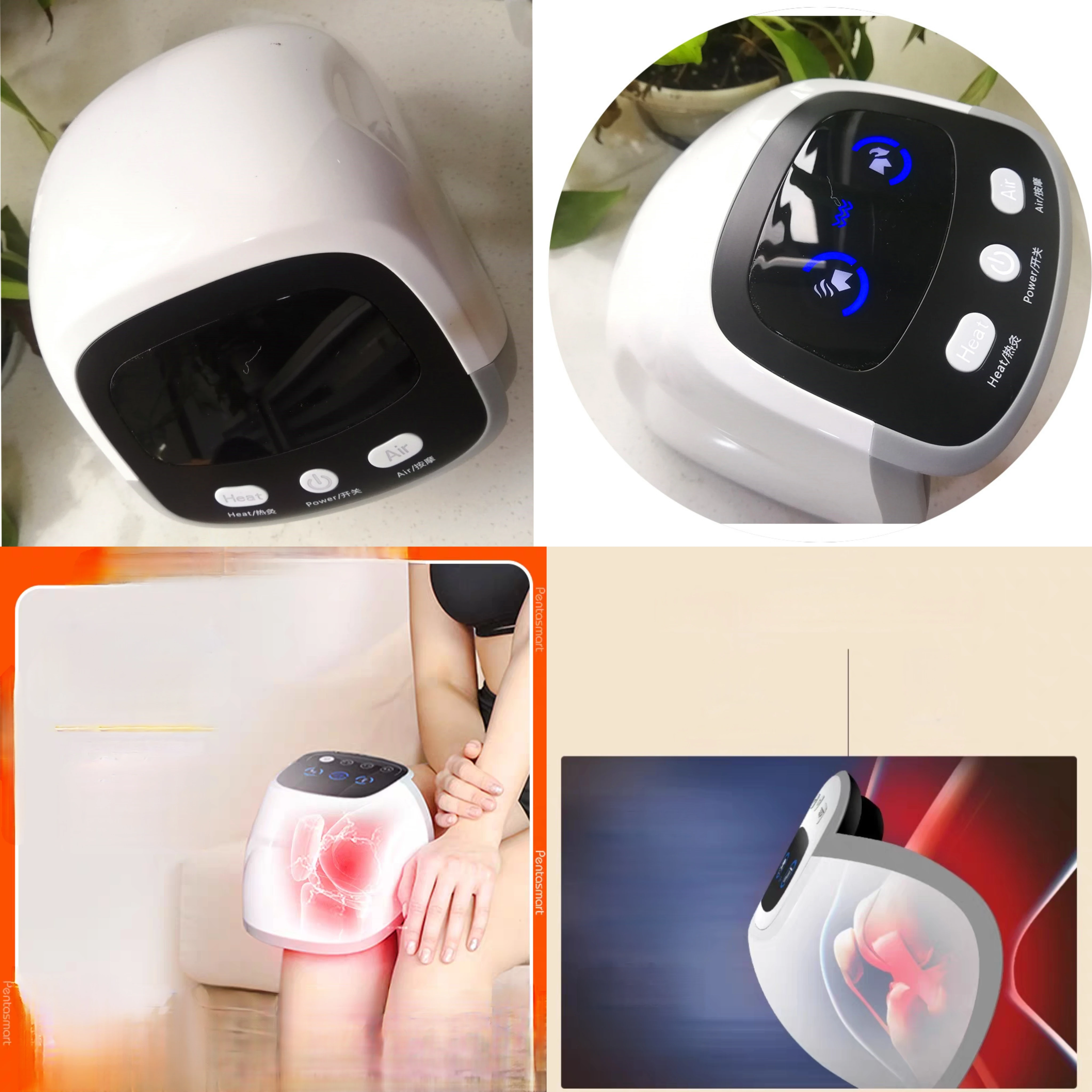 

2025 Upgrade Laser Infrared Knee Massager, Hot Compress Therapy for Shoulder Elbow Joint Pain Relief, Rechargeable & Adjustable