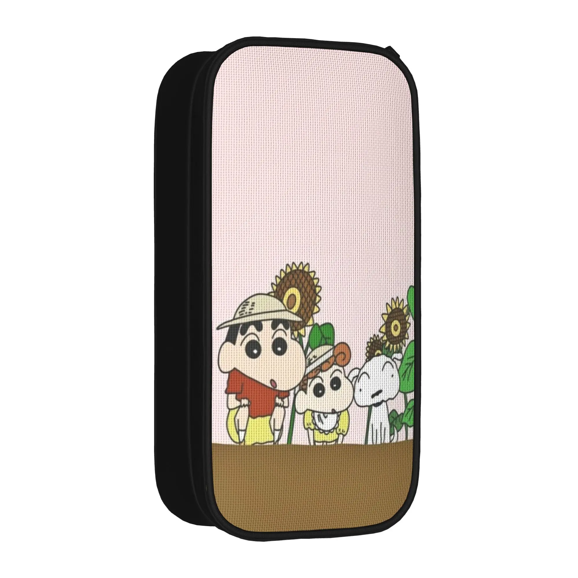 

Crayon Shins-chans Cartoon Anime Pencil Case Creative Pen Box Bag Student Big Capacity Office Gift Pencil Pouch