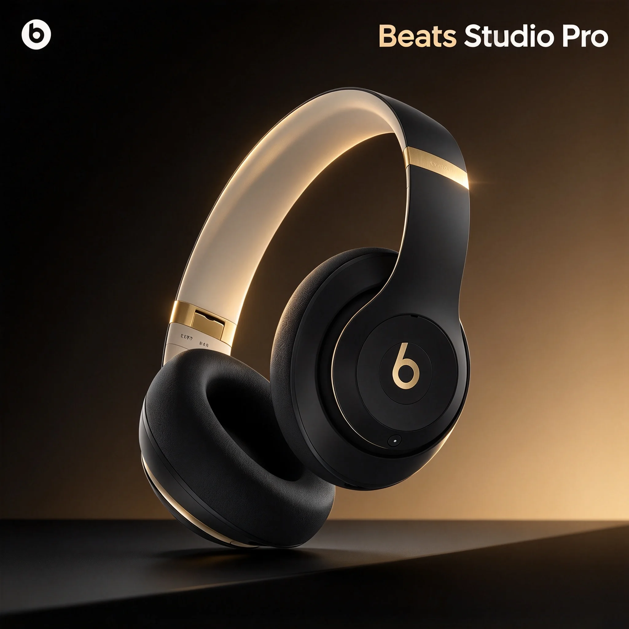 Beats Studio Pro Wireless Headset, Active Noise Cancelling, Dynamic Head Tracking, Foldable Travel-Friendly Over-Ear Design