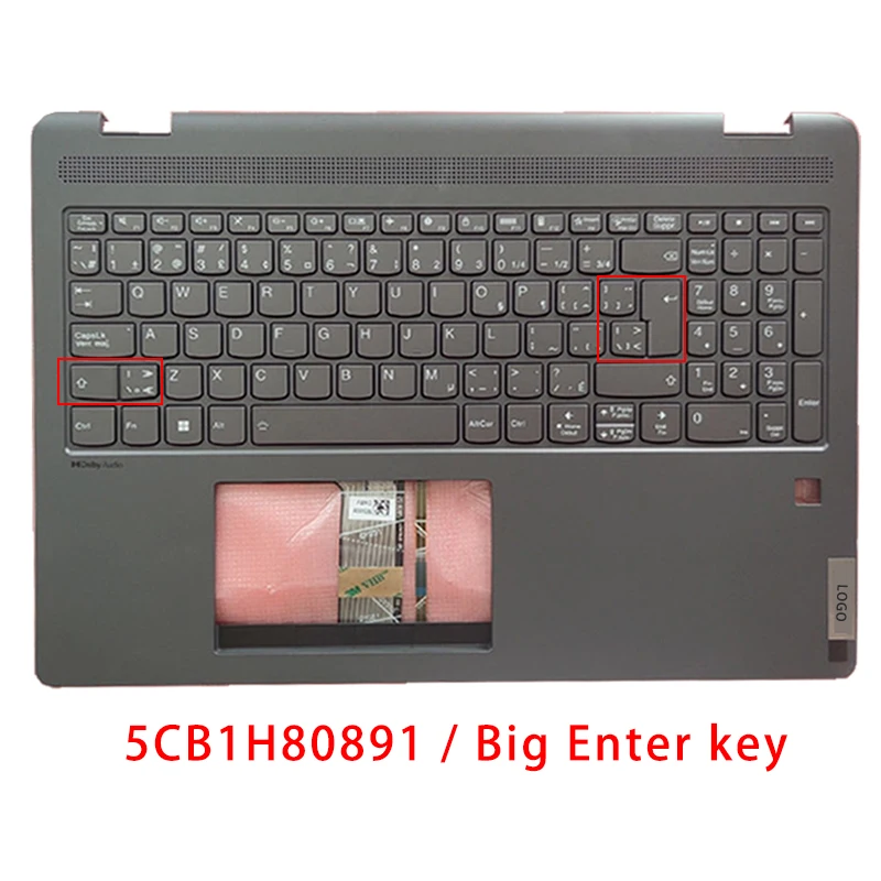 New For Lenovo IdeaPad Flex 5 16IAU7;Replacemen Laptop Accessories Palmrest/ Keyboard With LOGO