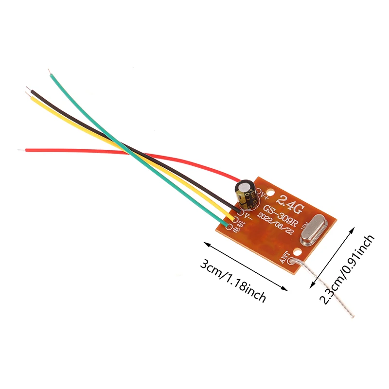 Módulo de accesorios RC 2CH 2,4G circuito PCB transmisor y receptor tablero sistema de Radio para coche camión juguete