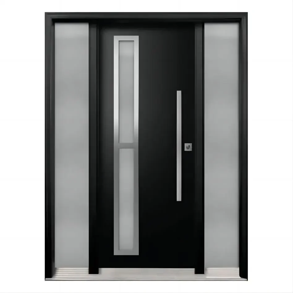 Front Doors for House Entry Exterior Entrance Door Main Gate Modern Aluminum Security Door for Villa Home Decoration