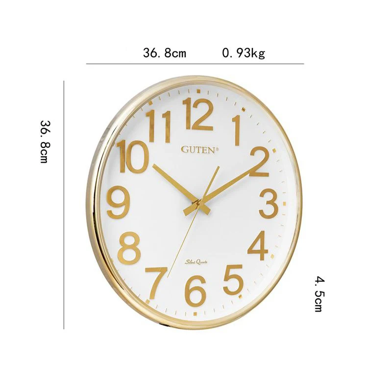 Gold Luxury Wall Clock Modern Large 3d Clocks Wall Home Decor Nordic Bedroom Silent Wall Watches Living Room Decoration Gift