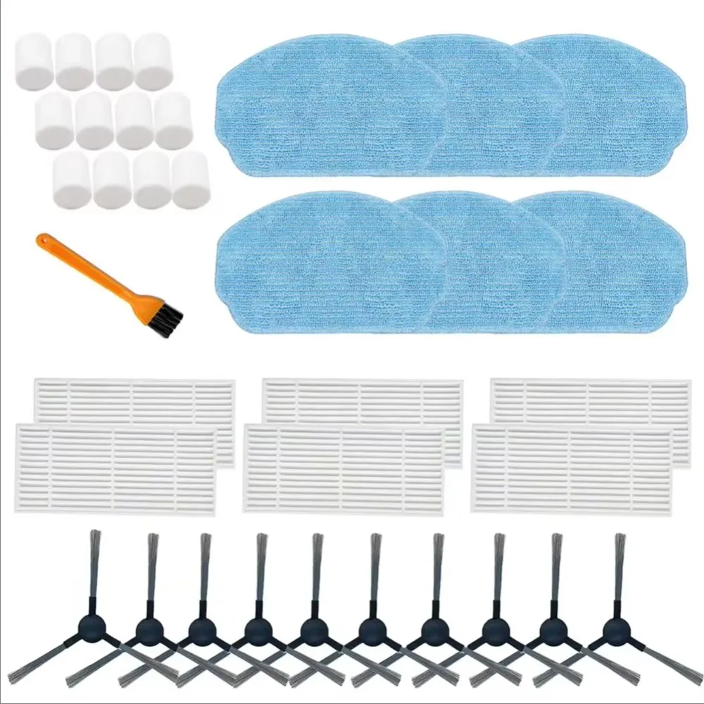 

Side Brush Mop Pads Water Tank Filter Cotton For MAMNV BR150/BR151 Vacuum Cleaner Accessories Replacement Parts