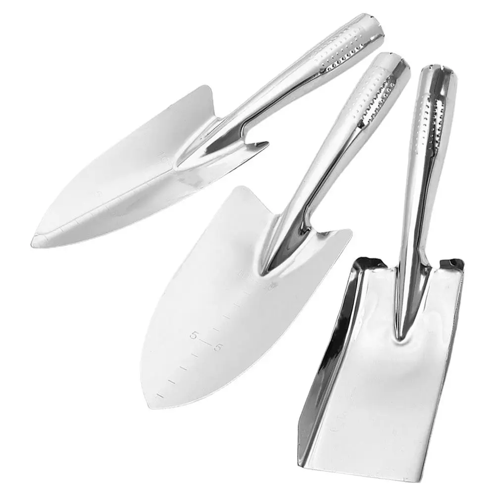 Handheld Garden Trowel 3Pcs Stainless Steel Small Shovel Se…