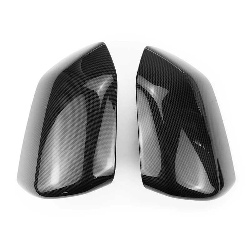 Carbon Fiber Rearview Mirror Cover Side Door Side Mirror Overlay Cover Trim Side Mirror Shell For Ford Raptor F150 2015+