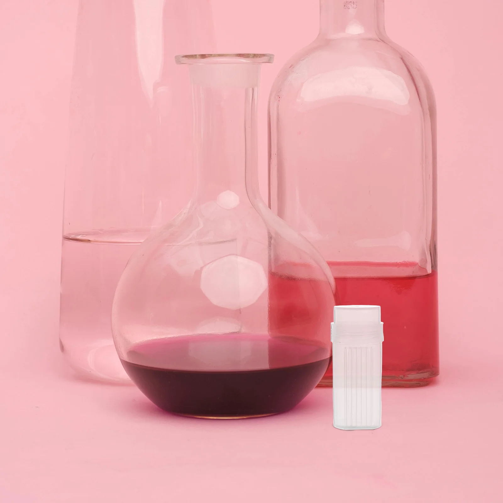 

2Pcs Lab Staining Jar 5 Slides Capacity Transparent Durable Plastic Coplin Tank Vertical Staining Rack Paint Tank