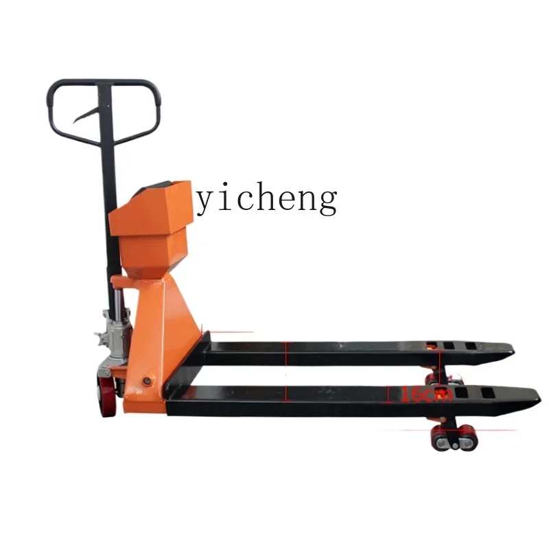 

ZK electronic forklift weighing truck moving weighbridge manual hydraulic forklift with electronic scale