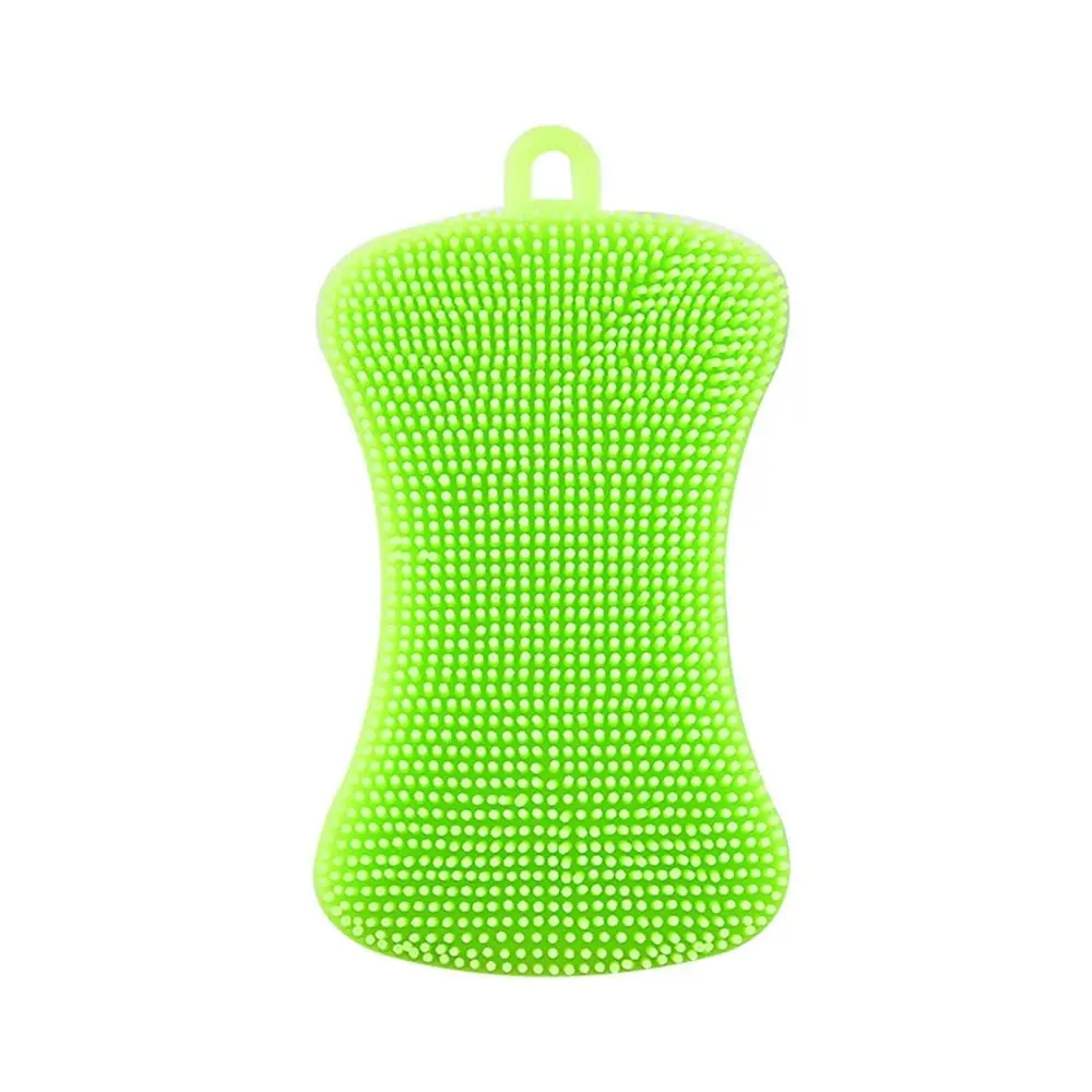 

Double Sided Silicone Dishwashing Brush Soft Flexible Washing Cleaning Brushes Reusable Pot Pan Sponge Scrubber Kitchen