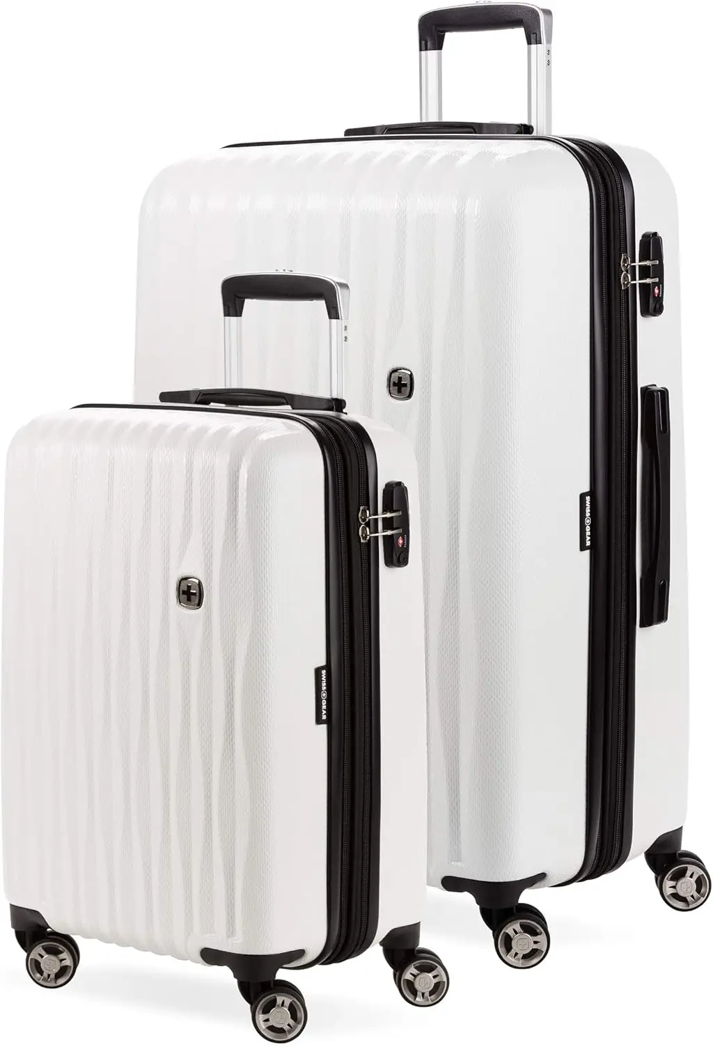 7272 Energie Expandable Hardside Luggage With Spinner Wheels And Tsa Lock, White, 2-Piece Set (19/27)