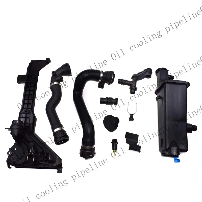 A+ 9* Coolant Expansion Tank Cap Mounting Plate Sensor Hose Thermostat For BMW E46