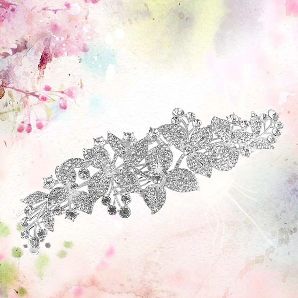 

Elegant Bridal Headdress Hair Comb Wedding Fashion Headwear Gorgeous Brightness Unique Design Chic Bride Accessories