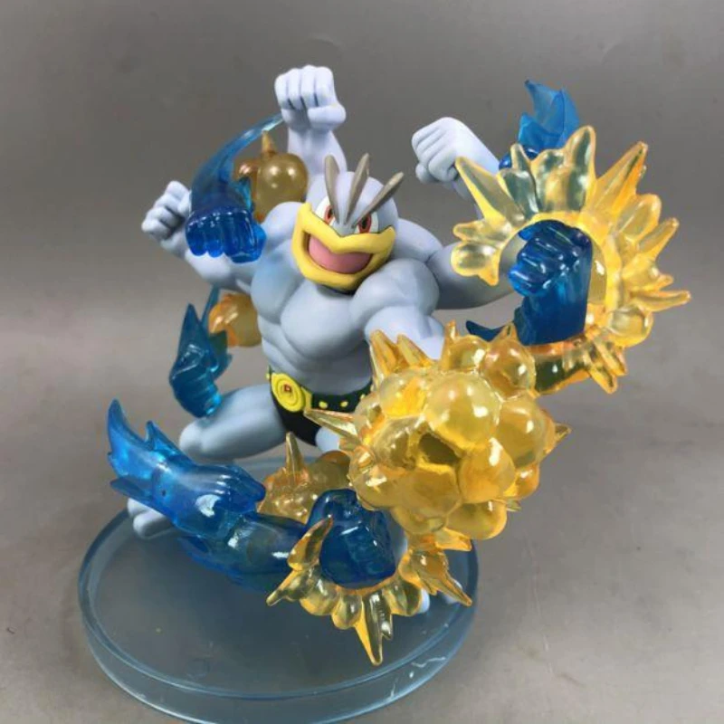 Pokemon Machamp Move Model Animation Peripheral Battle Scene Desktop Decoration Ornaments Children's Toys Figures Birthday Gifts