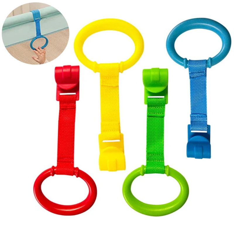 Uso Geral Ganchos para Playpen e Berço, Pull Ring, Brinquedos do bebê, Pingentes, Anéis de cama, Ganchos, Ajuda Baby Stand, 4PCs por lote