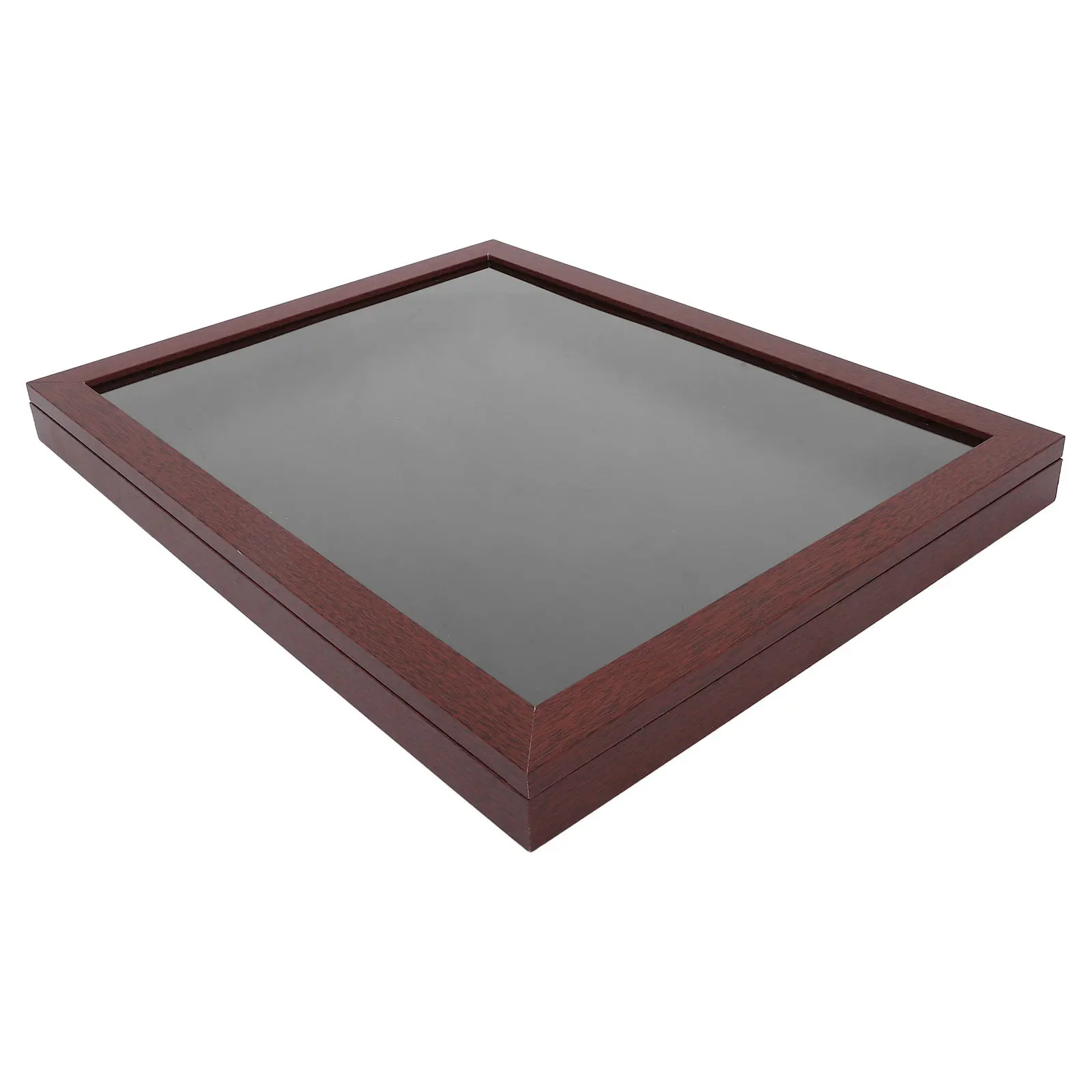 صندوق ظل خشبي للقمصان، فتحة أمامية مستطيلة، إطار موحد لكرة القدم، سترة عرض تذكارات رياضية #5