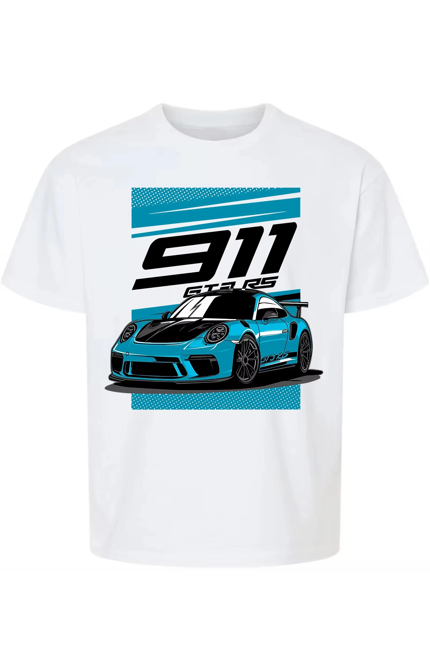 

Hot Sale 2024 New Europe Sleeved Top Loose 911 Gt3 Rs Silhouette Classic Car Retro Vintage T-Shirt