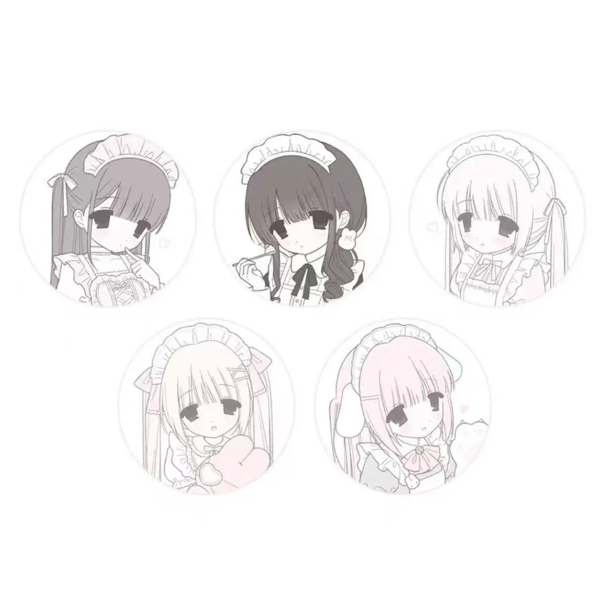 Korean Cute Servant Vintage Bar Badge Anime Animation Guzi Gifts To Girlfriend Around Brooch Clothes Hanging Decoration Gifts