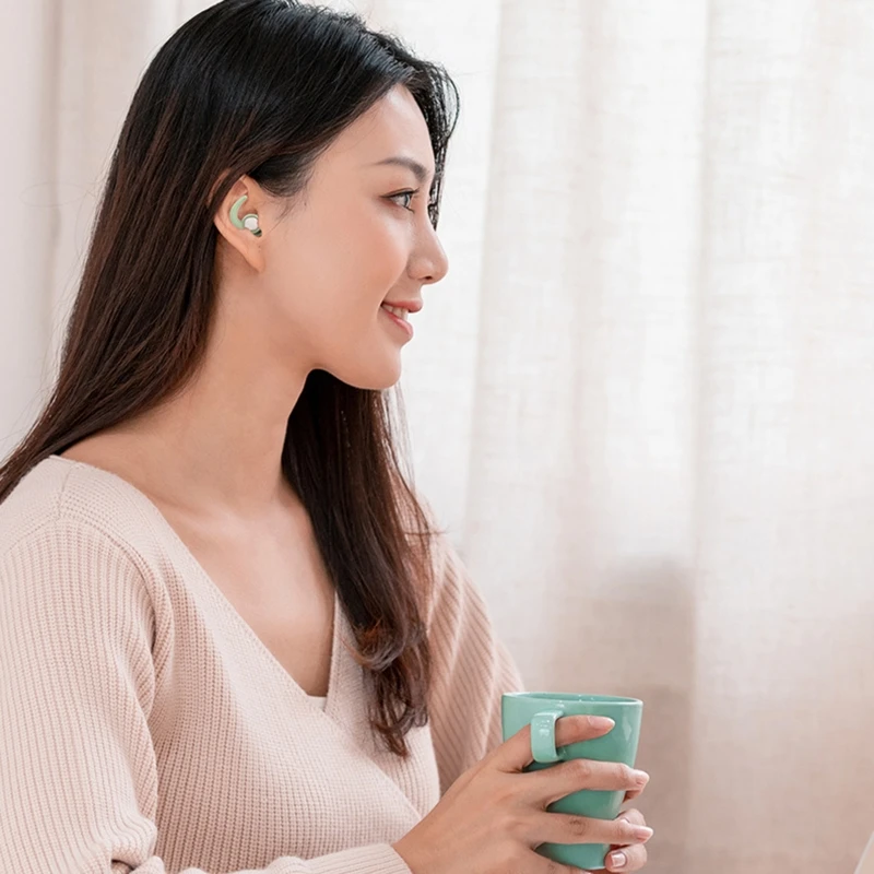 Comfortable Silicone Earplugs for Sleeping Study Concert Sound Insulation Soft Ear Tips for Sound Blocking Sleeping