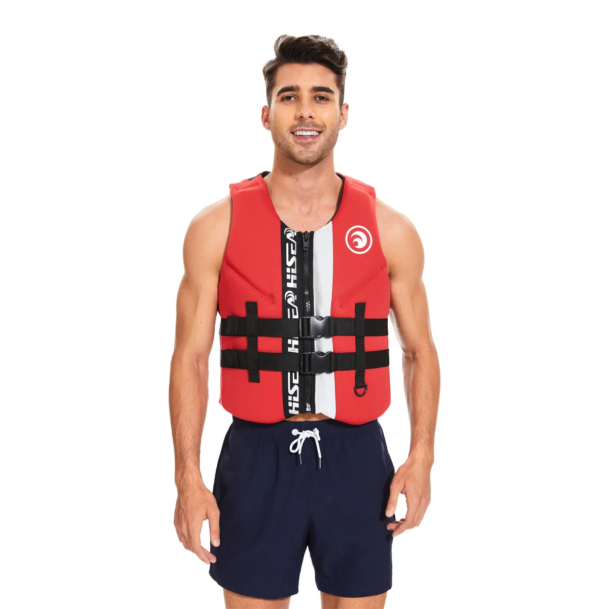 

HISEA life jacket outdoor drifting swimming snorkeling suit adjustable safety life vest water sports fishing water skiing vest