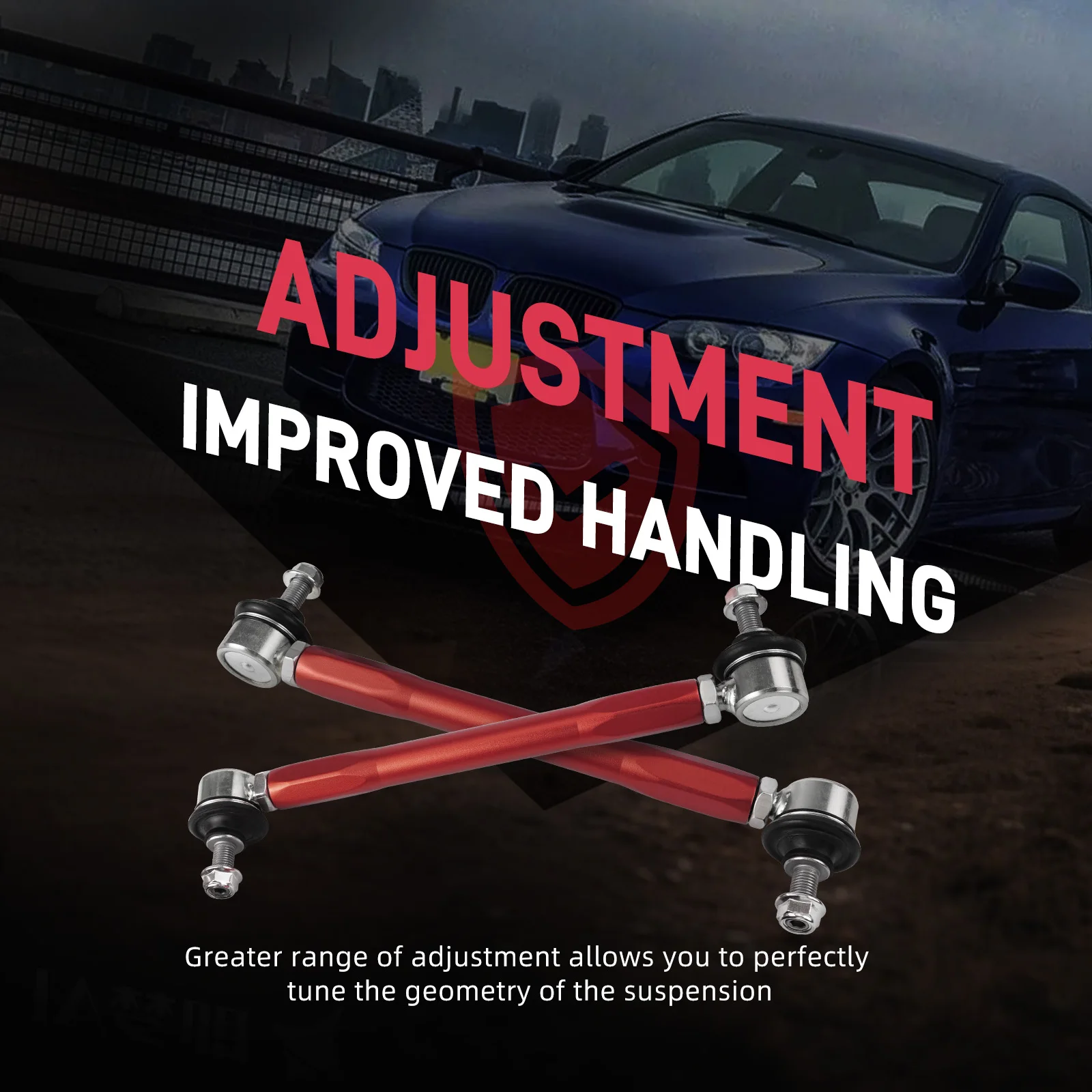 BEVINSEE Регулируемая передняя стабилизатор поперечной устойчивости/комплект концевых звеньев стабилизатора для BMW E92 E90 E91 E93 E82 E87 Z4 E89 X1 E84 Замена 31356765933/4