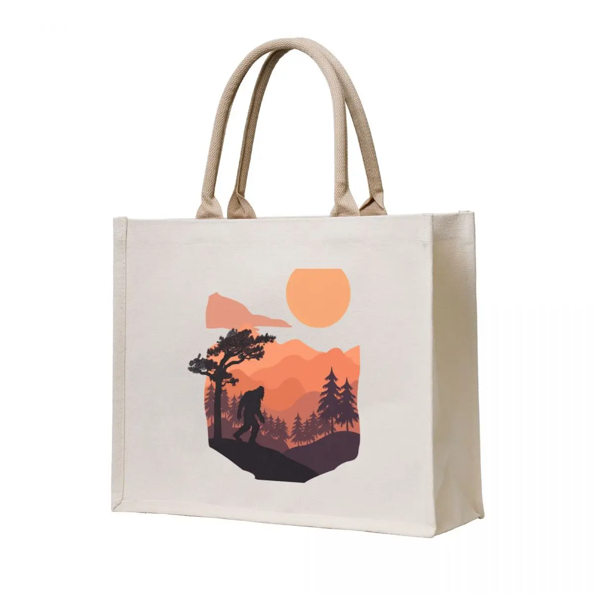 

Retro Vintage Bigfoot Hide and Seek best Gift for best friend or family Tote Bag shopper bag women the tote bag canvas bags