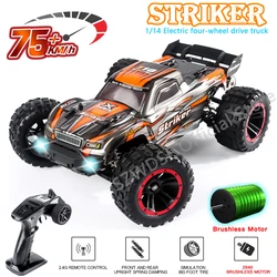 HBX 2105A T10 1:14 75 KM/H RC Car 4WD Brushless Remote Control Cars Drift Monster Truck ad alta velocità per bambini vs Wltoys 144001 giocattoli