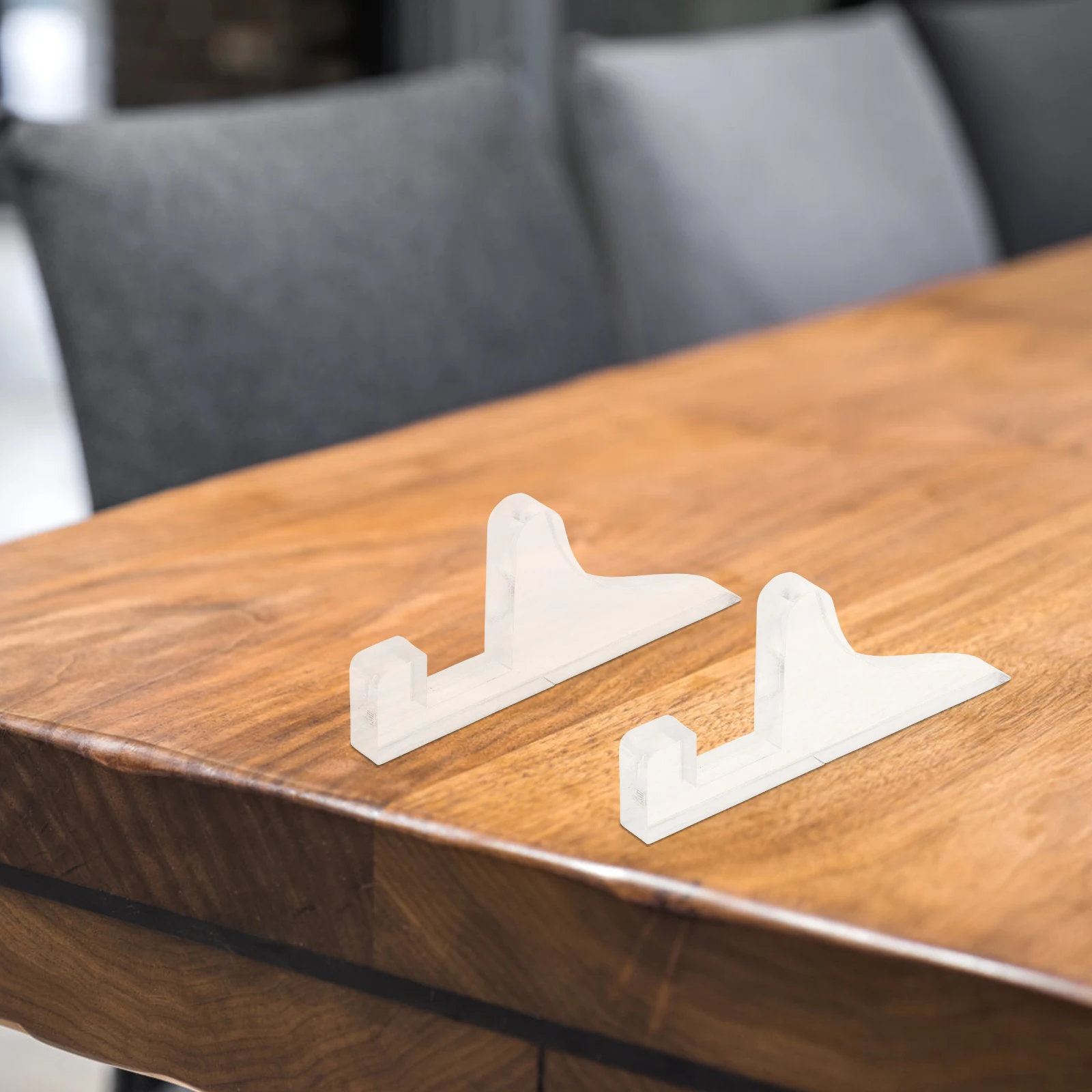 قطعتان من إطار الصورة المصنوع من الأكريليك الشفاف لعرض علامات الزفاف للمكتب أو الطاولة مثالية للحرف اليدوية بتصميم شفاف وأنيق