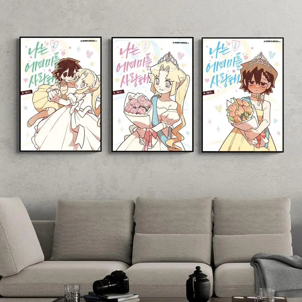 Anime I-I LOVE AMY Poster Wall Art Poster Room Decor Home Gift Bedroom Cafe Office Wall Decoration