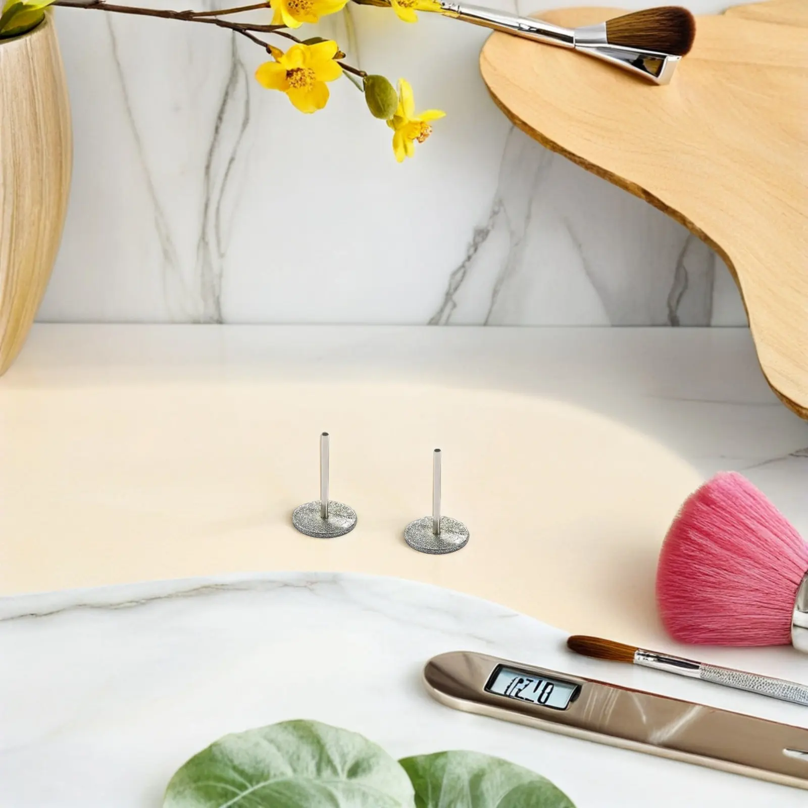 2 Pezzi Dischi Abrasivi per Unghie, Punte da Trapano da 20mm, Testine di Ricambio di Precisione per Trattamento Preliminare Manicure e Pedicure, per Rimozione Cuticole