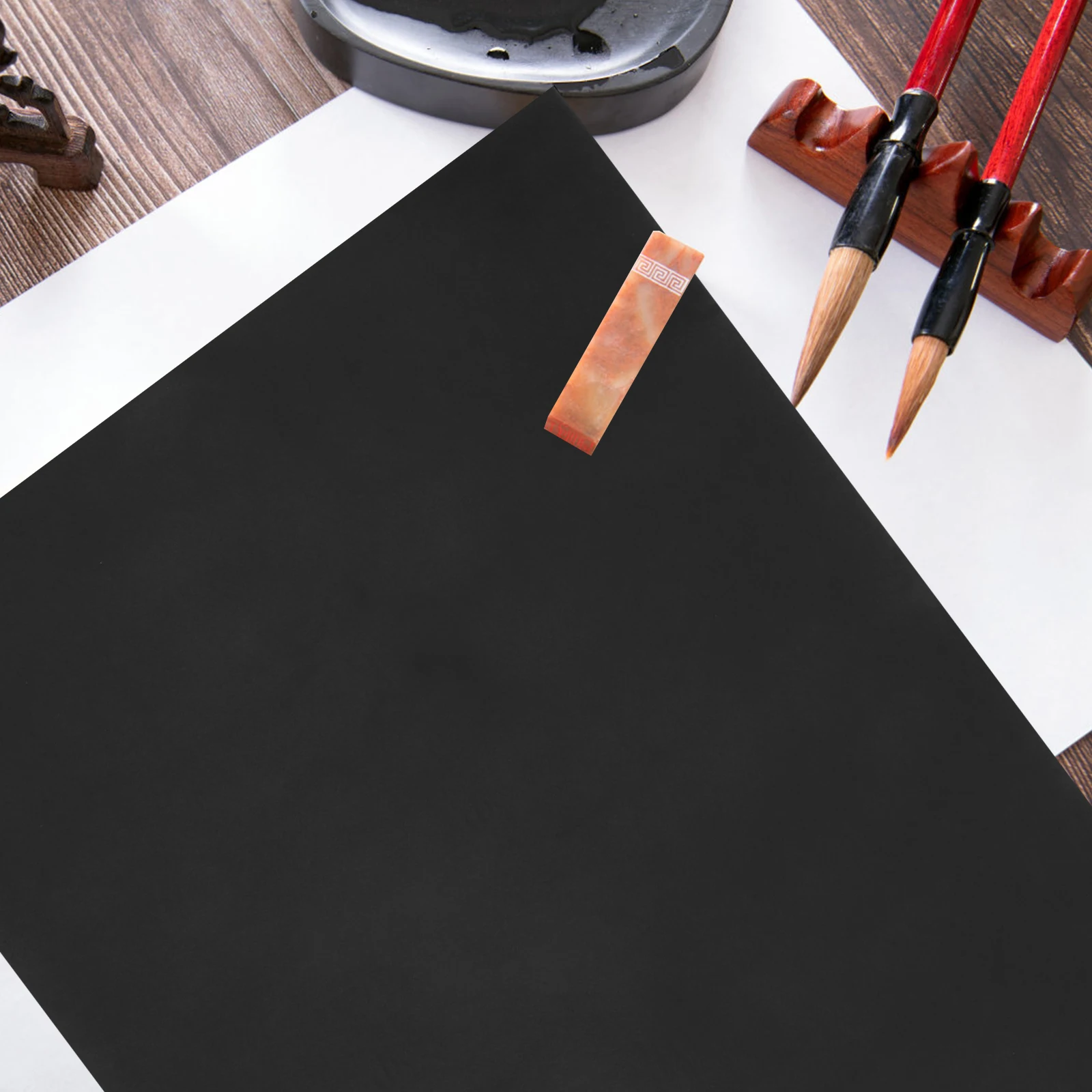 

Wool Felt Pad Calligraphy Mat Drawing Desk Practical Painting Felt Pad for Kids Artists Studio Washable Black Desk