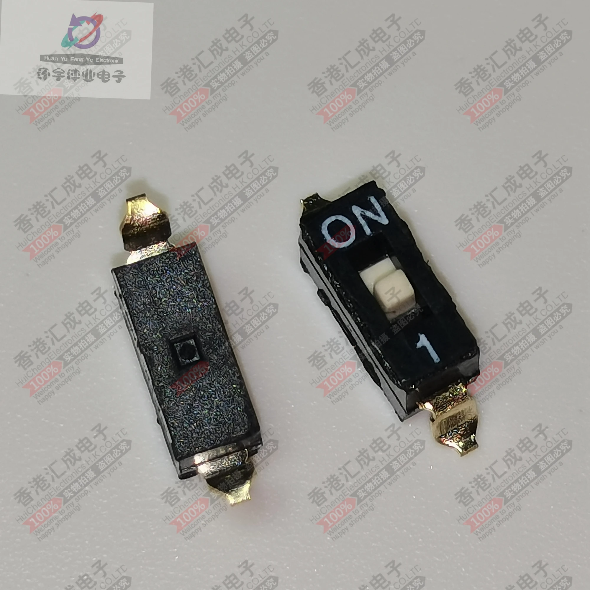 ESD1012B-2.54MM-1P patch KM-01 dial switch 1P black patch 1-bit 2.54mm IC switch code toggle switch New  original