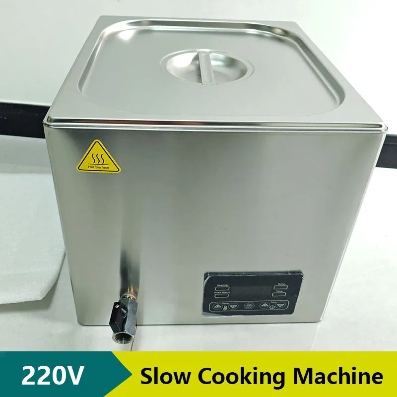 New Large Capacity 16L Sous Vide Slow Cooker Machine Steak Corn Stainless Steel Commercial  Electric Food Slow Cooking Machine