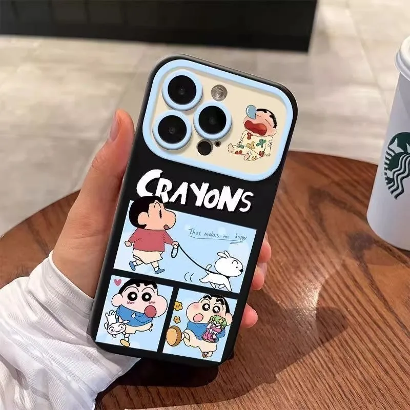 

Crayon Shin-chan Cute Design Shockproof Protective Case for iPhone 17 pro Max 17Air 16 Pro 16Plus Compatible with Apple 15/14/13