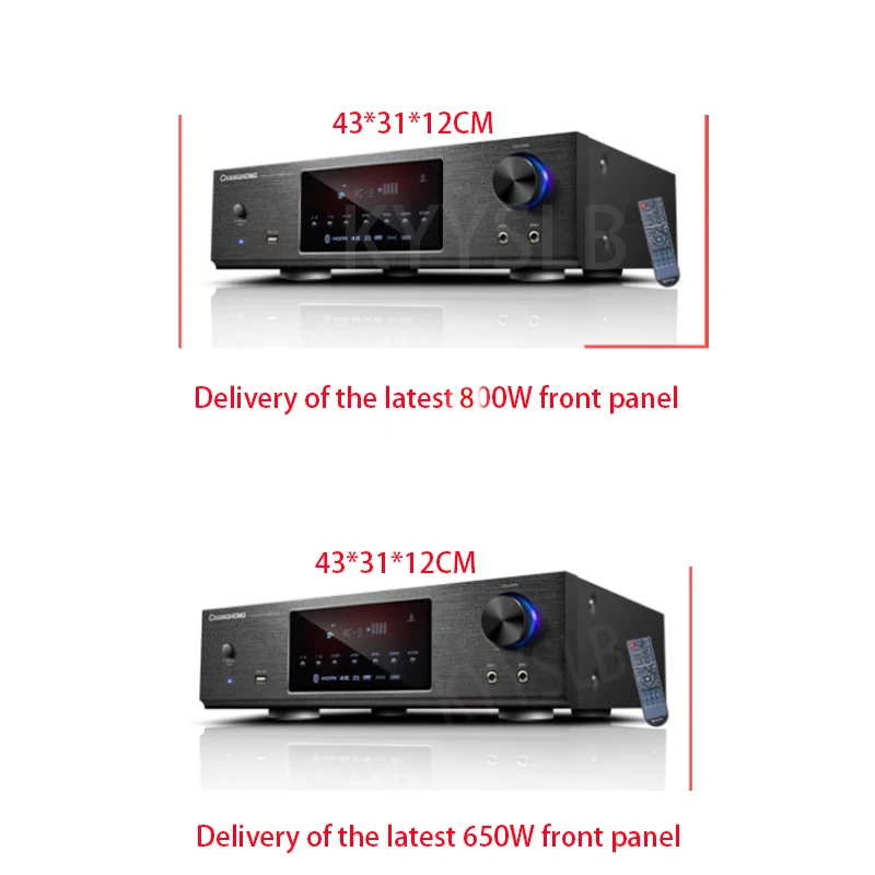 KYYSLB 220V 800W 5.1 High Power Bluetooth Amplifier Fever Professional AV Home Audio System Subwoofer Digital Amplificador