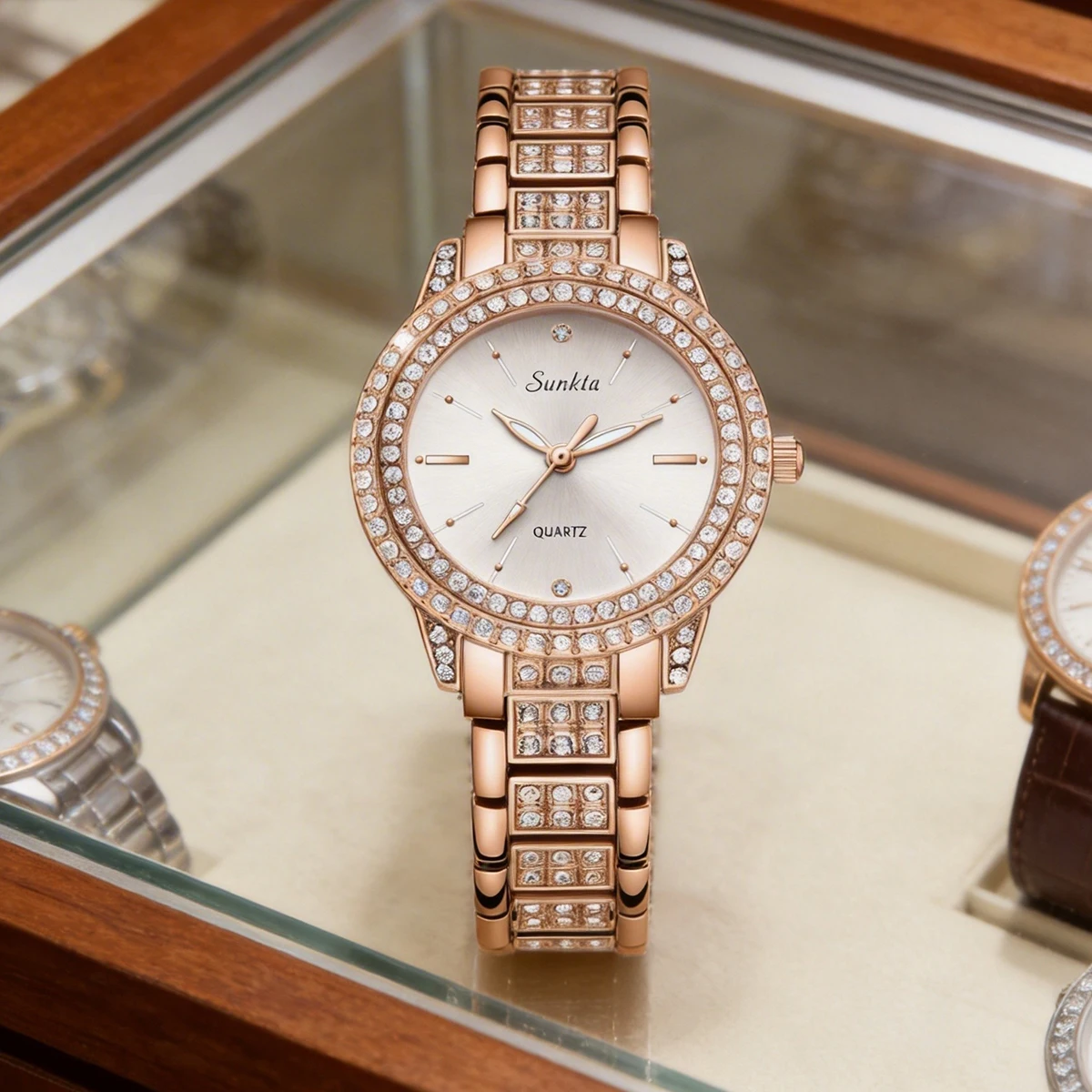 

Новые роскошные блестящие часы LIGE с бриллиантами для женщин, элегантные брендовые кварцевые часы со стальным браслетом, модные наручные часы с циркониевыми кристаллами