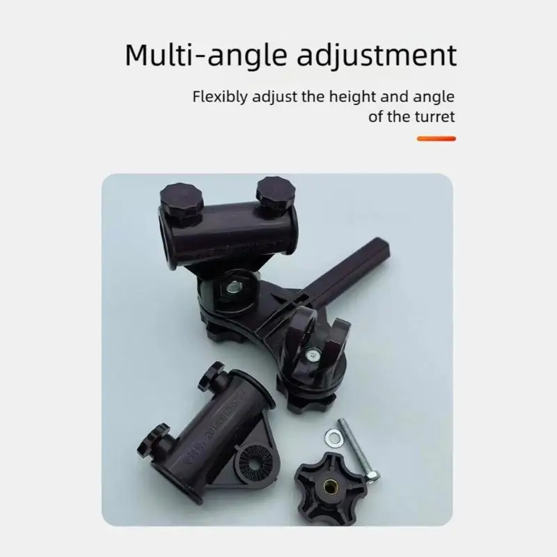 652F Double Head Rod Rest For Fishing Chair 360 Degrees Rotate Adjustment Durability Plastic Structure