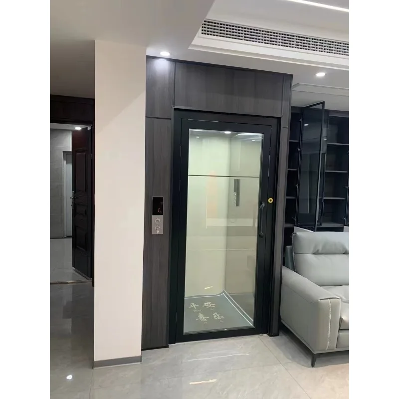 Residential Elevator Hydraulic Villa Lift with Automatic Sliding Door for Indoor 2 Story House Installation