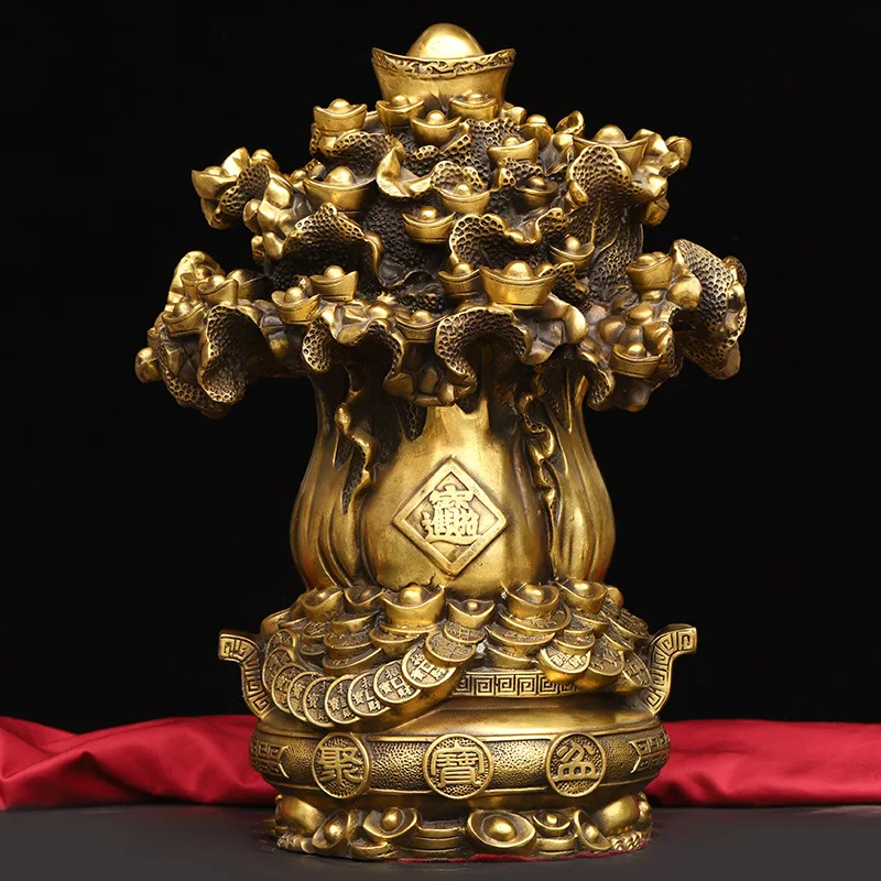 Cabbage Money Box Ornament Piggy Bank Office Home Brass Craft Opening Gift Wholesale