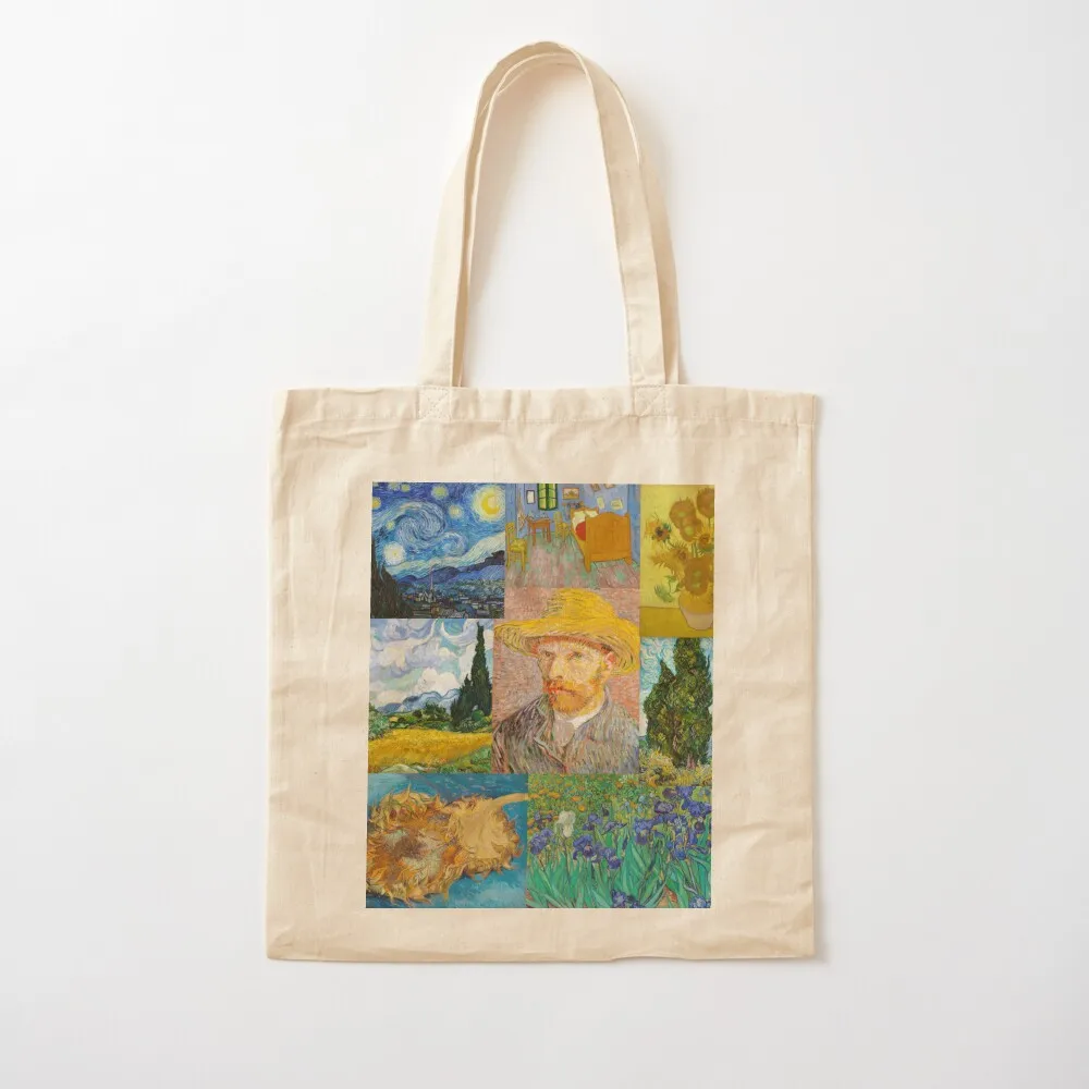 Van Gogh Collage II Tote Bag tote bag Canvas stote bag Handbags women