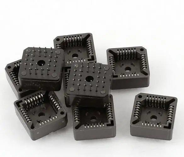 Através do furo de montagem quadrado PLCC28P PLCC 28Pin DIP IC Soquetes 10 Pcs