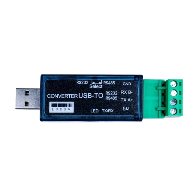 LX08A USB-485, USB-RS232 485 Двухфункциональный преобразователь Двусторонняя прозрачная передача Последовательный кабель 500 м